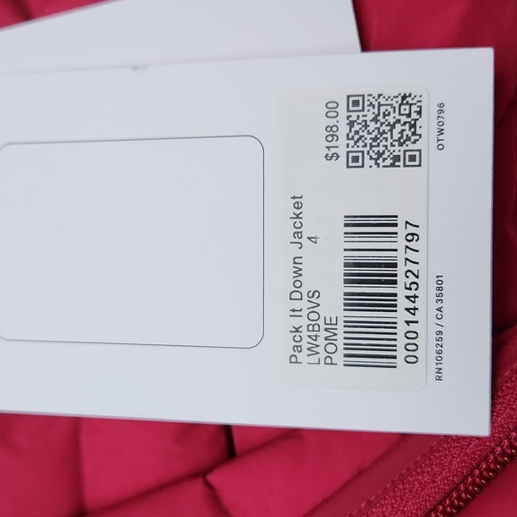 Nwt Lululemon Pack It Down Jacket - Picture 12 of 12